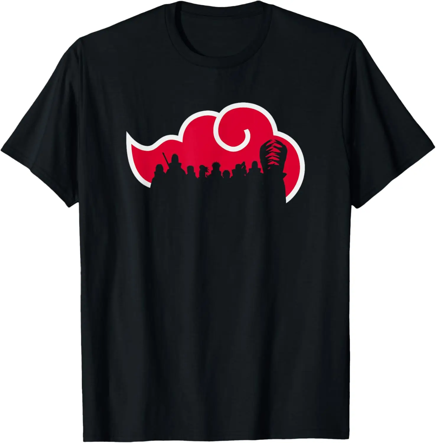 Naruto Shippuden Akatsuki Silhouette Anime T-Shirt S-6XL