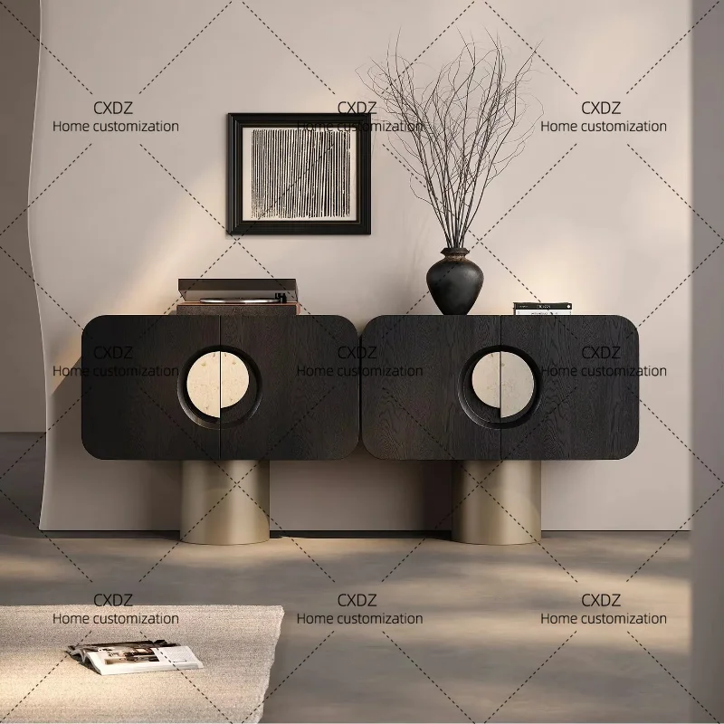 XX minimalist entrance cabinet, living room, high-end sense, light luxury, modern dining side cabinet