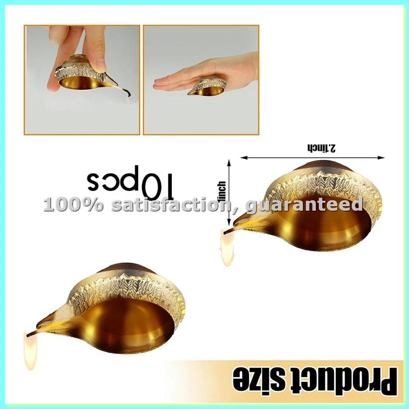 

10 Pcs Kuber Diya for Diwali Decoration Alloy Metal Oil Lamp Traditional Diwali Diya Vilakku for Puja Pooja India-AD23
