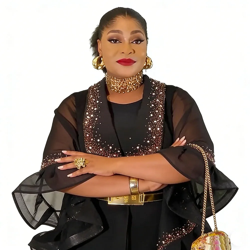 

Африканские платья 2026: Мусульманский комплект из двух предметов в стиле Дубай, турецкий кардиган, роба, анкара, дашики, вечернее платье, свадебные наряды