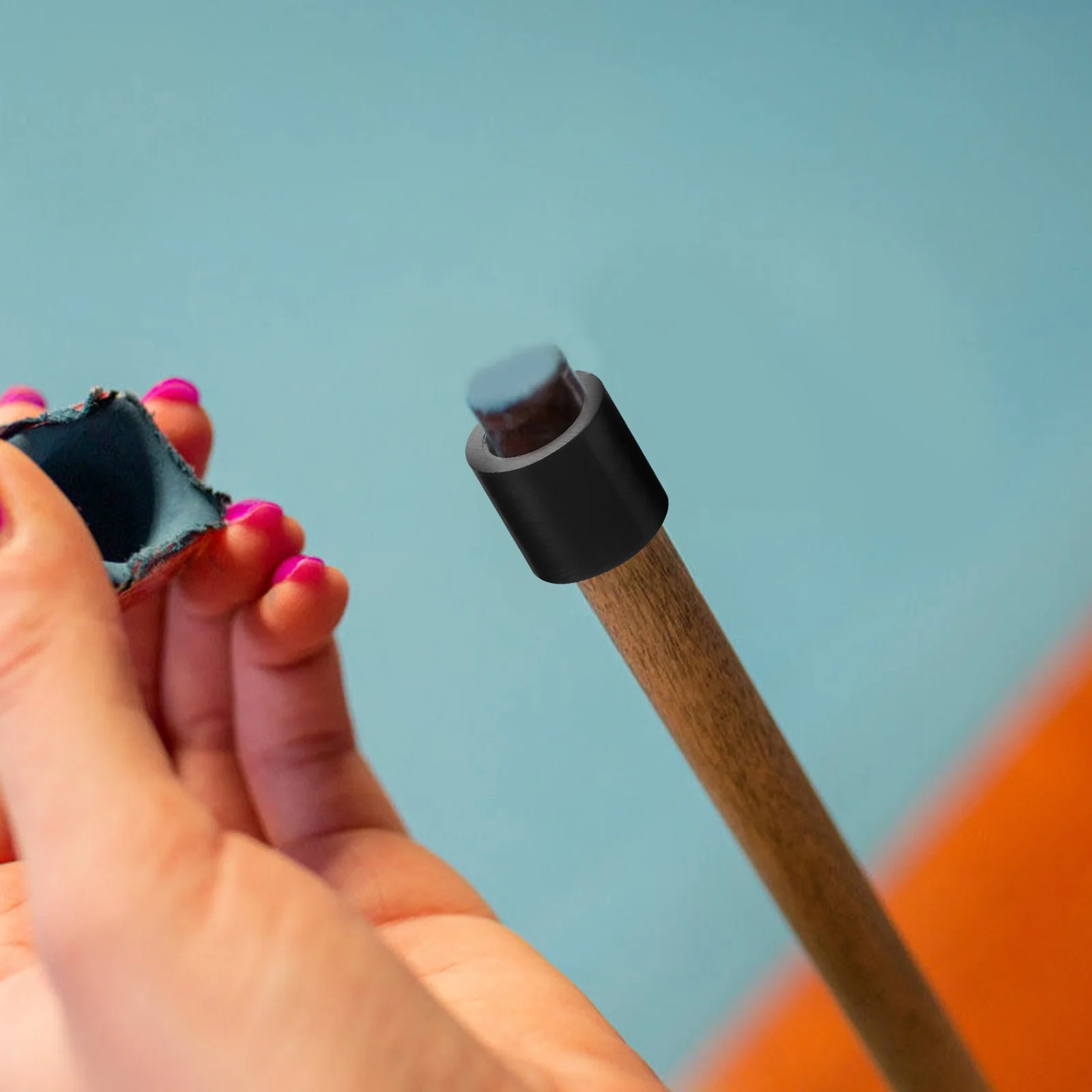 

30pcs Black Plastic Replacement Hoops Pool Cue Stick Ferrules Round Replaceable Billiards Parts Snooker Accessories Lightweight