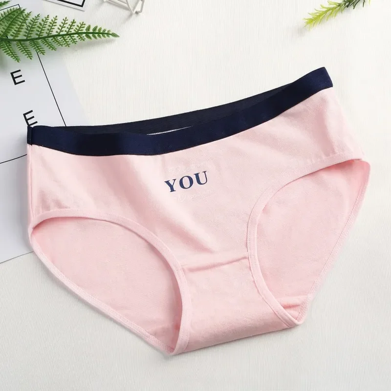 Women Stripe Briefs Cotton Sexy Panties Underwear Oversize Underpants Ladies Cartoon Cute Soft Kawaii Cute Plus Size Panty