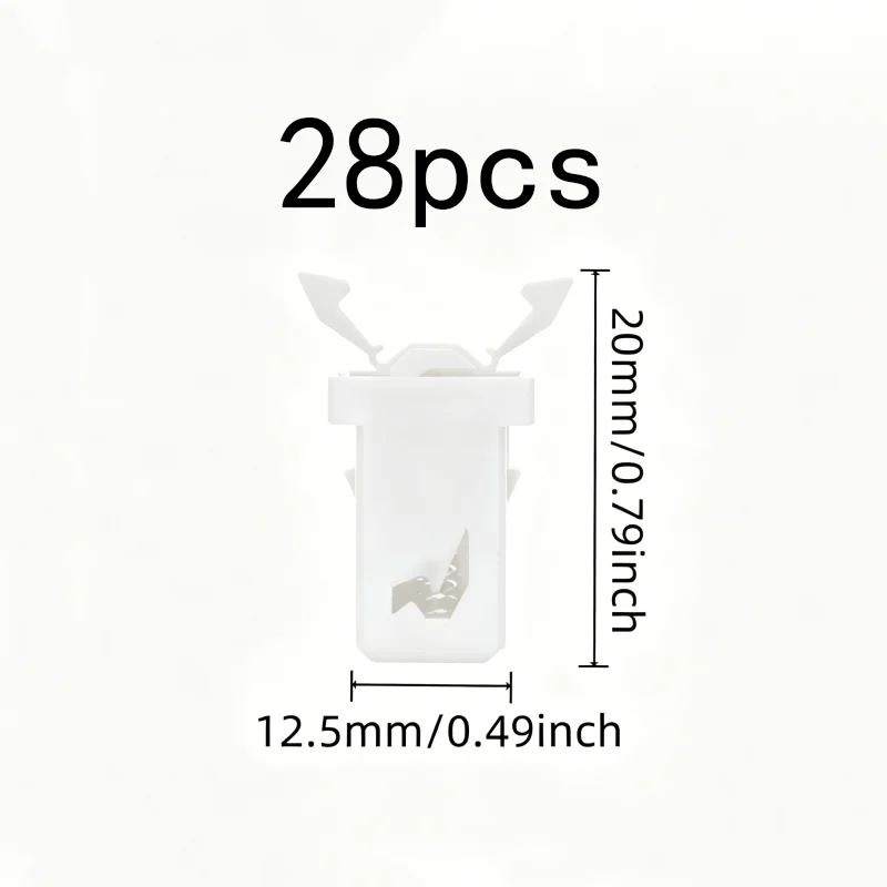 28 pcs Spring Locking Clips, Storage Container Lids, Easy Push-to-Close, Strong Spring Tension, Multipurpose