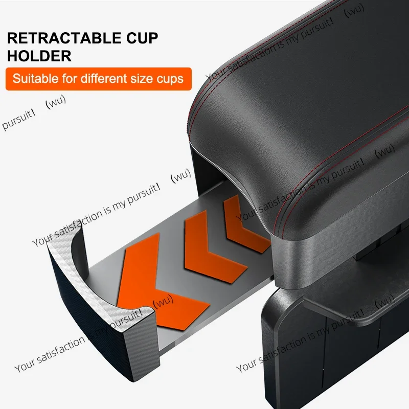 Car armrest box Adjustable height Elbow support pad Storage iversal seat clearance finishing