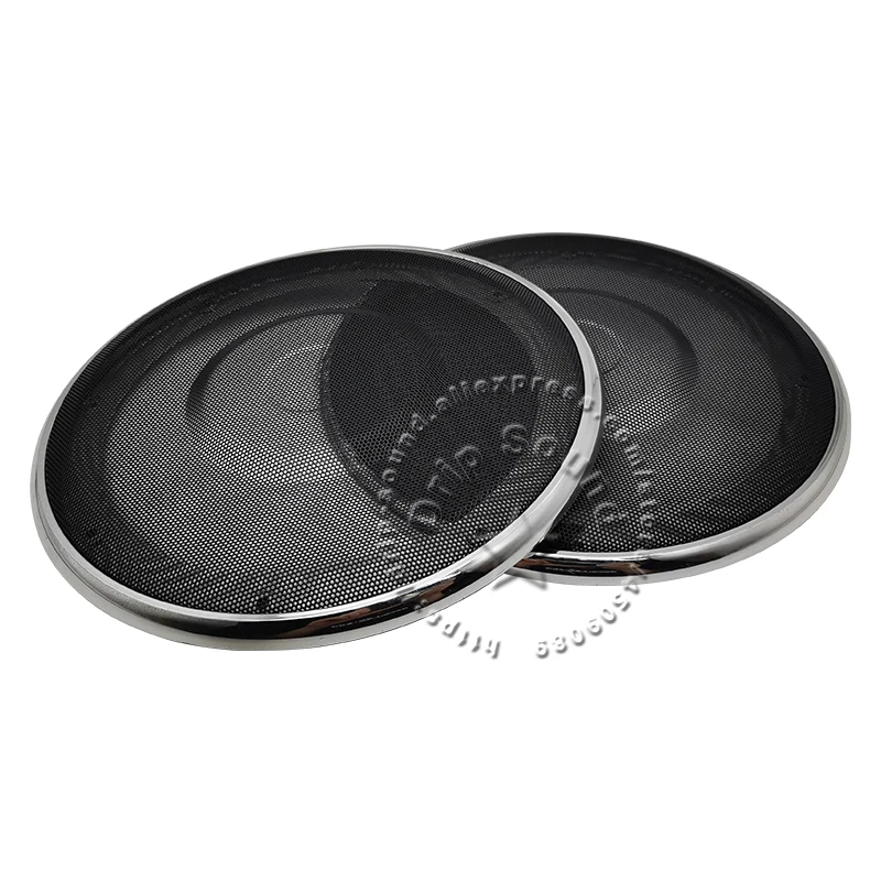For 8" Inch Speaker Conversion Net Cover High-grade Car Home Silvery Electroplate Frame Metal Mesh Grill Protection 240mm(9.45")