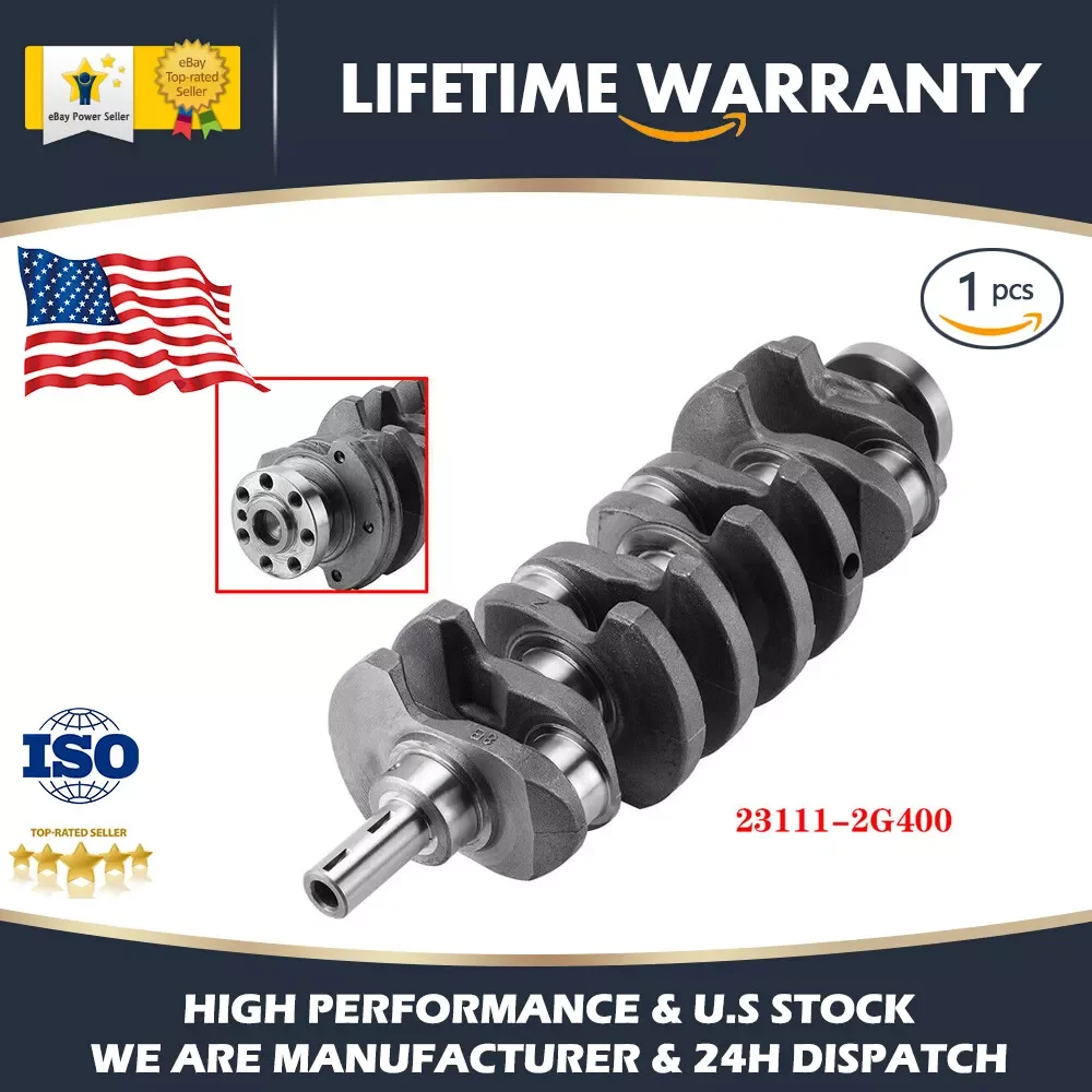 Carbole G4KH 2.0T Engine Crankshaft 231112G400 For Hyundai Santa Fe Sport Kia Optima USA