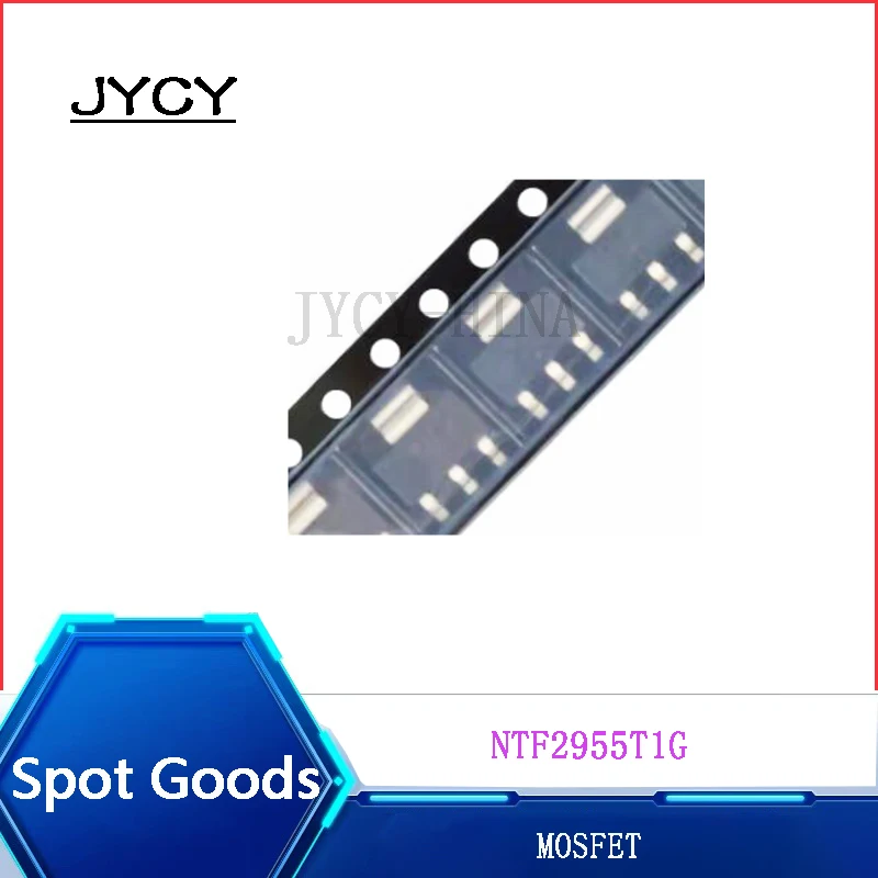 

2PCS/lote NTF2955T1G Brand new and original 2955 NTF2955 SOT-223 P Channel 60V MOSFET