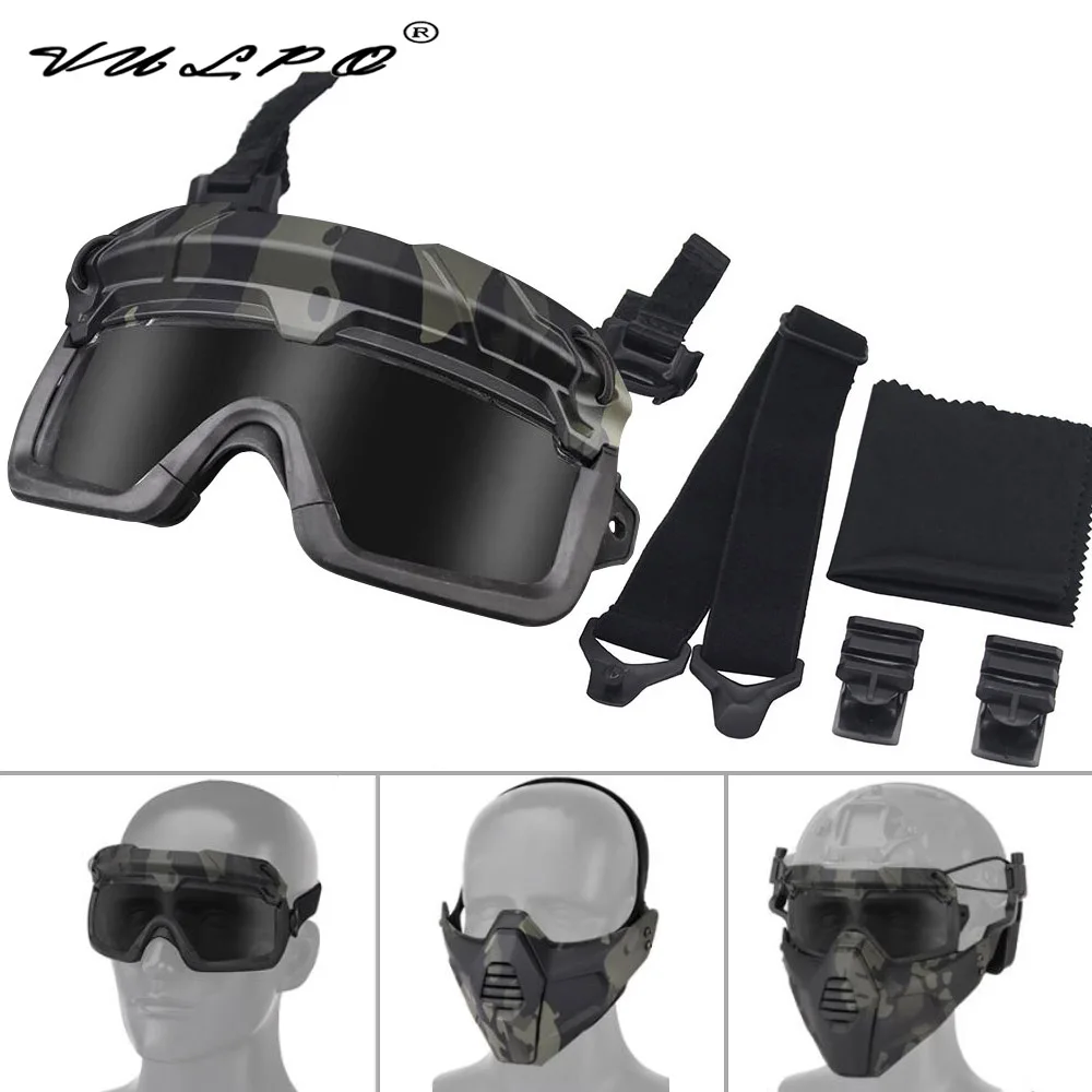 VULPO Gafas Tácticas para Casco – Airsoft, Paintball y Wargame - imagen 2