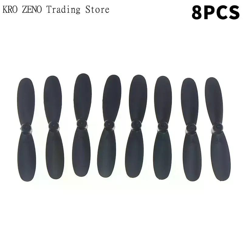 8PCS Plastic Black 42mm Props For 4D RC Spare Parts V8 Mini Toy R/C Mini Drone Quadcopter Propeller Parts Kit