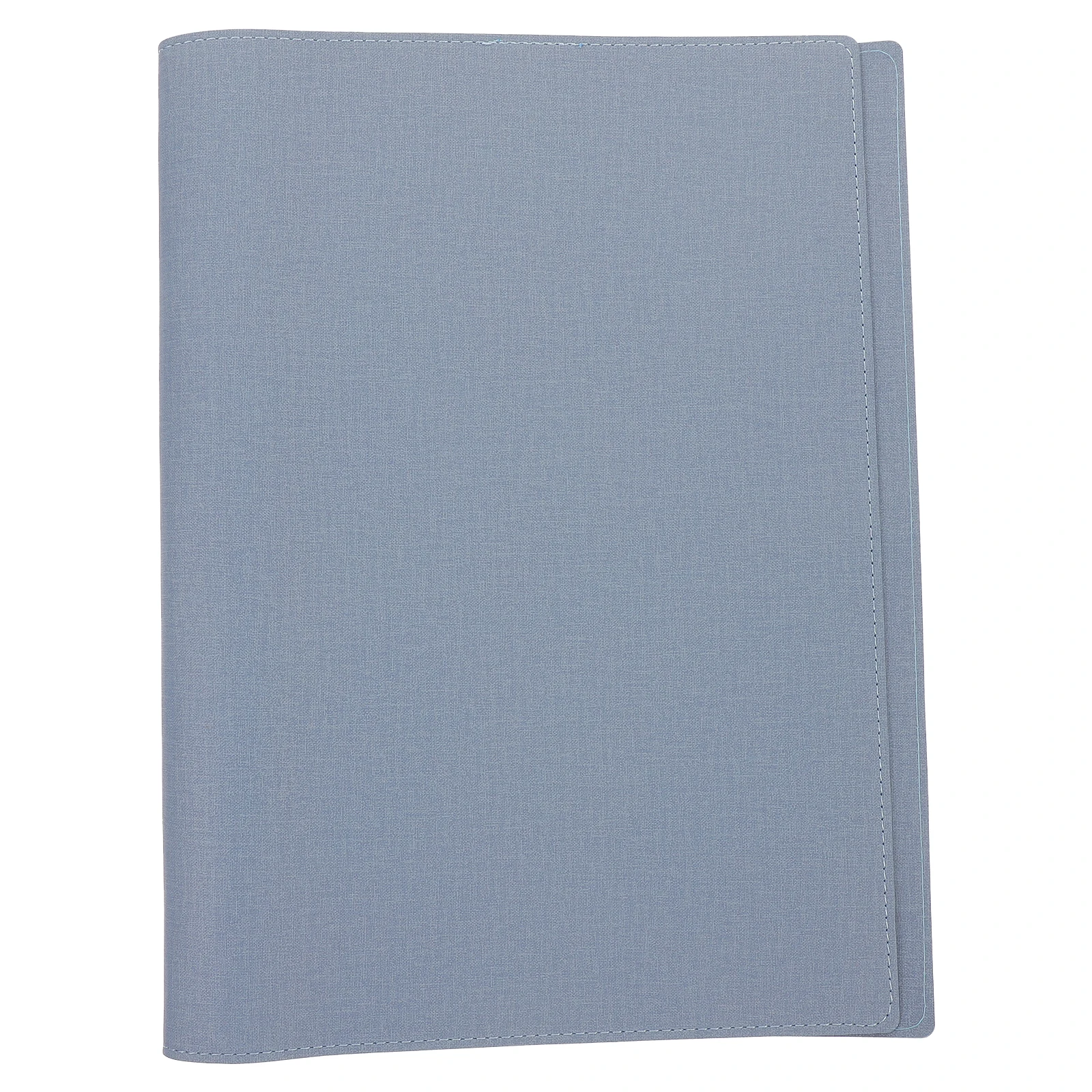 

A4 4-Hole PU Binder Shell Blue Fabric Document Folder Cover Office School Supplies Portable Reusable Notebook Shell Document