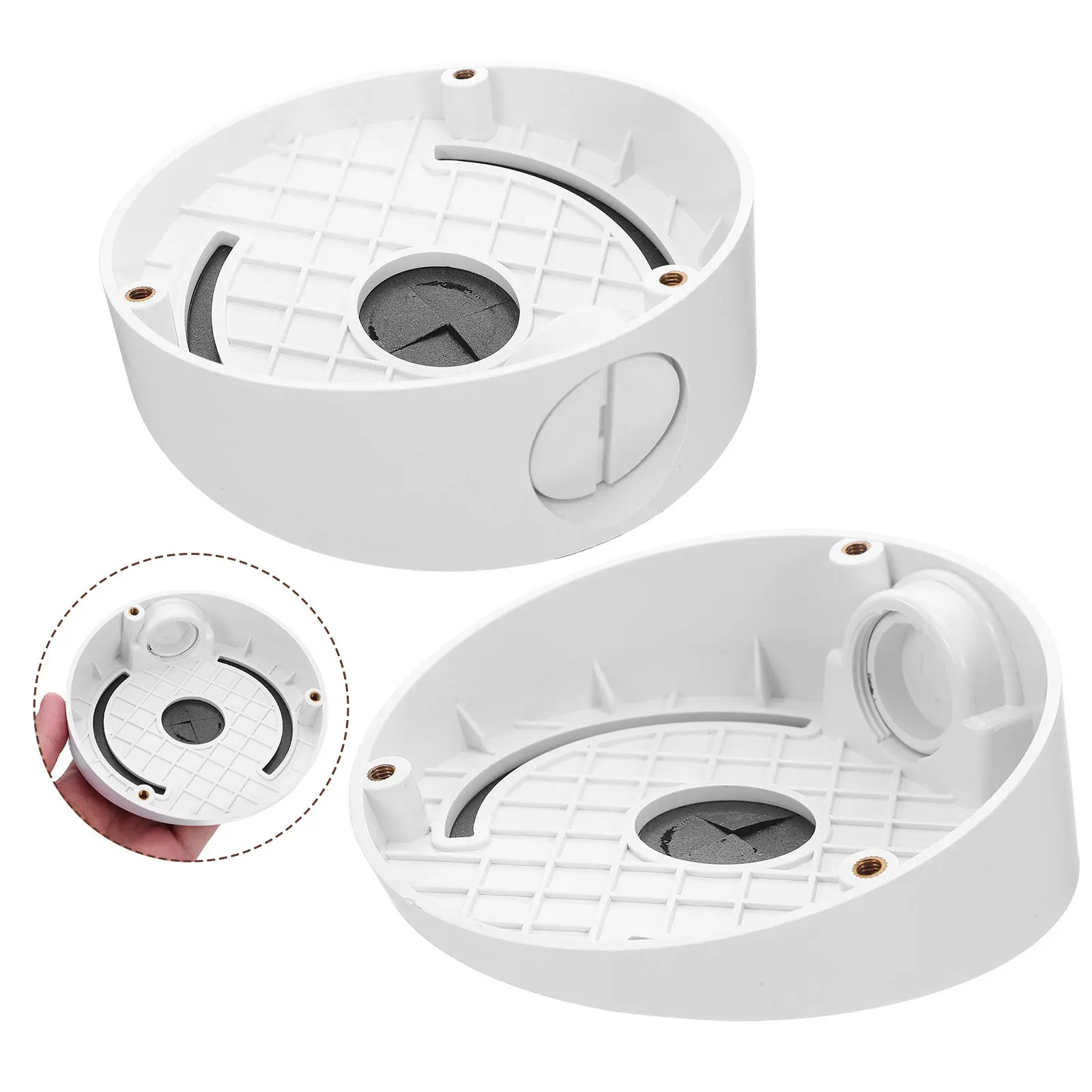 2Sets Security Camera Dome Mount Bracket Flexible Angle Indoor Ceiling Wall Mount Holder Camera Junction Box Bracket