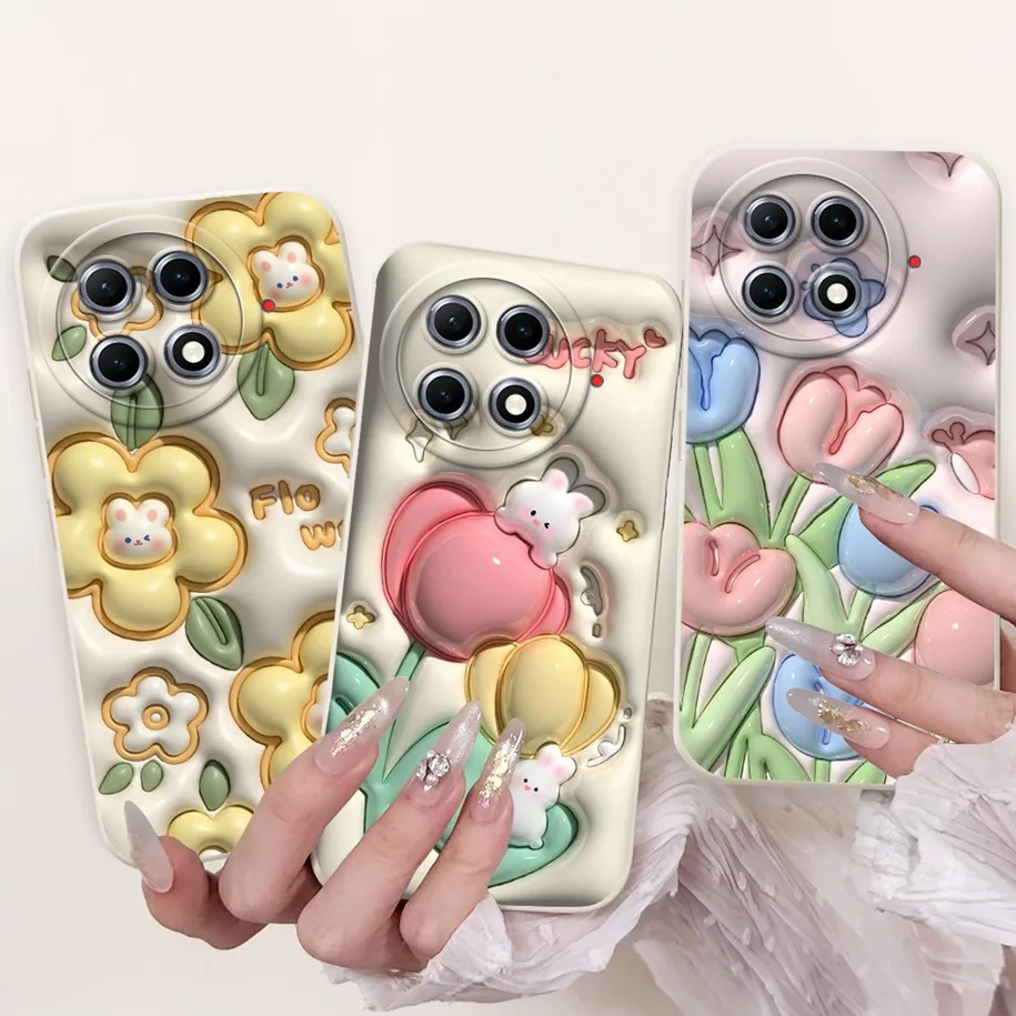 Case For Tecno Camon 30S Cover Camon30S Pro Shockproof Bumper Popular Flower Soft Silicone Matte Fundas For Camon 30s Pro Covers