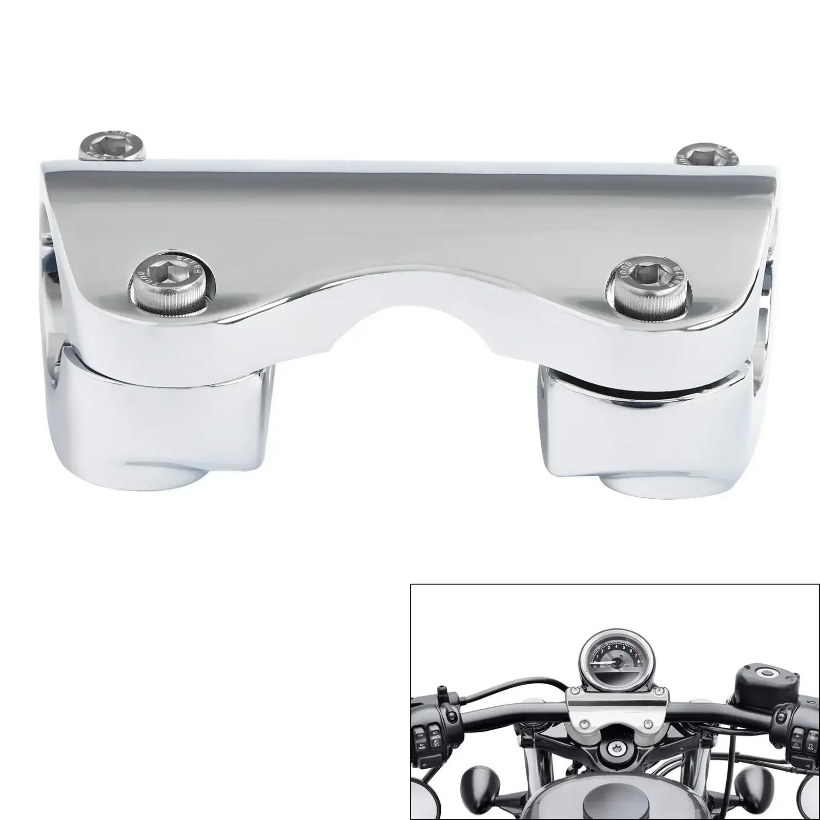 

Motorcycle Parts 1.25" Handlebar Riser Top Clamp For Harley Road Glide FLTRX 2015-2020 2019 2018