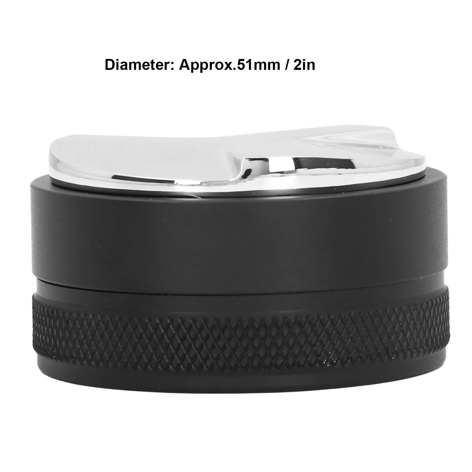 51/58mm Coffee Tamper, Coffee Distributor Adjustable Portable Rust Resistant Black Paddle Coffee Distributor Powder Press image 4