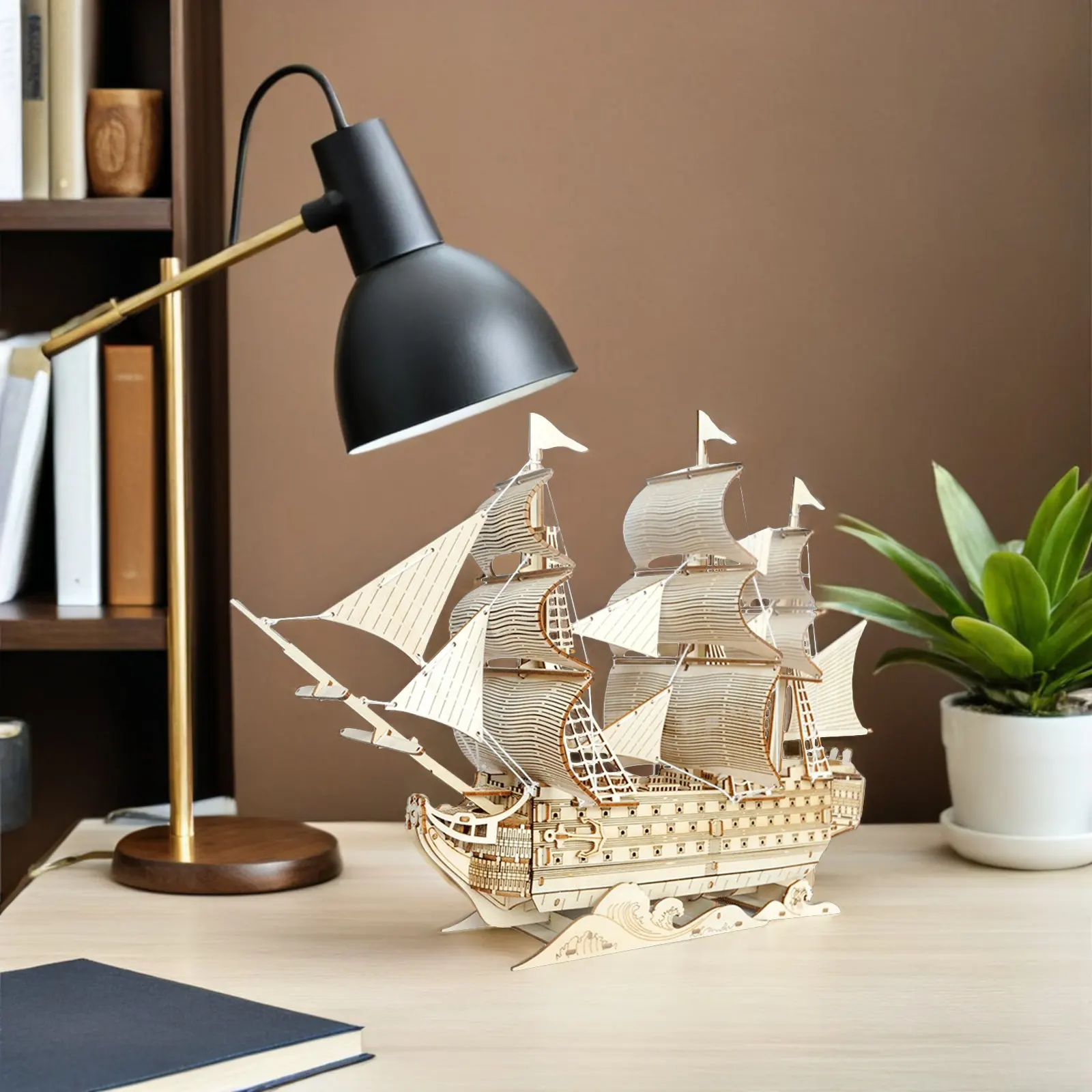 

Набор для сборки 3D-модели древнего парусника из дерева для взрослых, DIY-конструктор, морской декоративный элемент