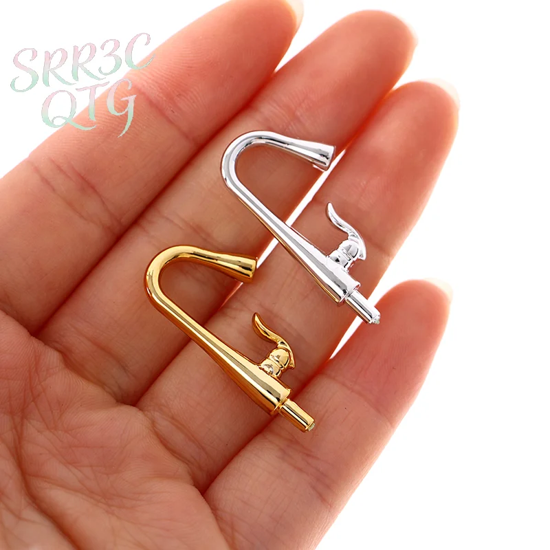 Hot Sale 2Pcs/set Dollhouse Miniature Bathroom Kitchen Faucet Tap Simulation Toys