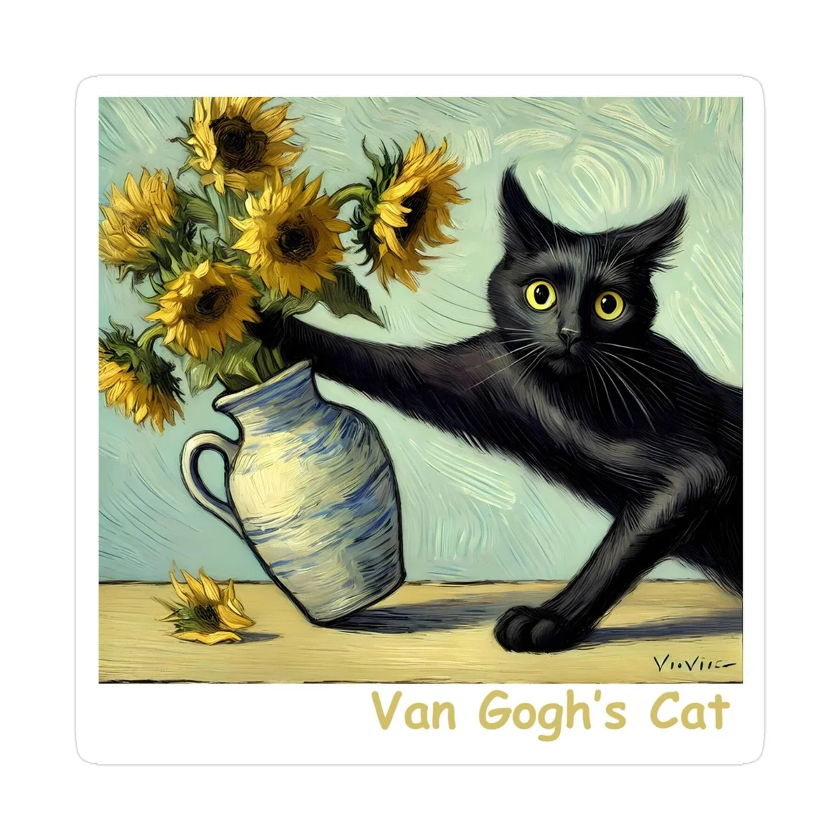 Embroidery Cat - 1PC 40X40CM/15.74in ,11Ct/14Ct Cross Stitch Kit