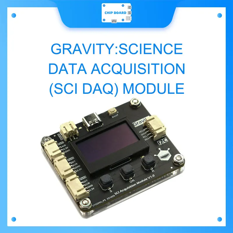 

Gravity: Science Data Acquisition (SCI DAQ) Module - Screen Display, Plug-and-play, Data Logging