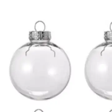 Transparent Christmas Ornaments Set of 12 Plastic Balls for Tree Decorations For Holiday Season Home Decoration