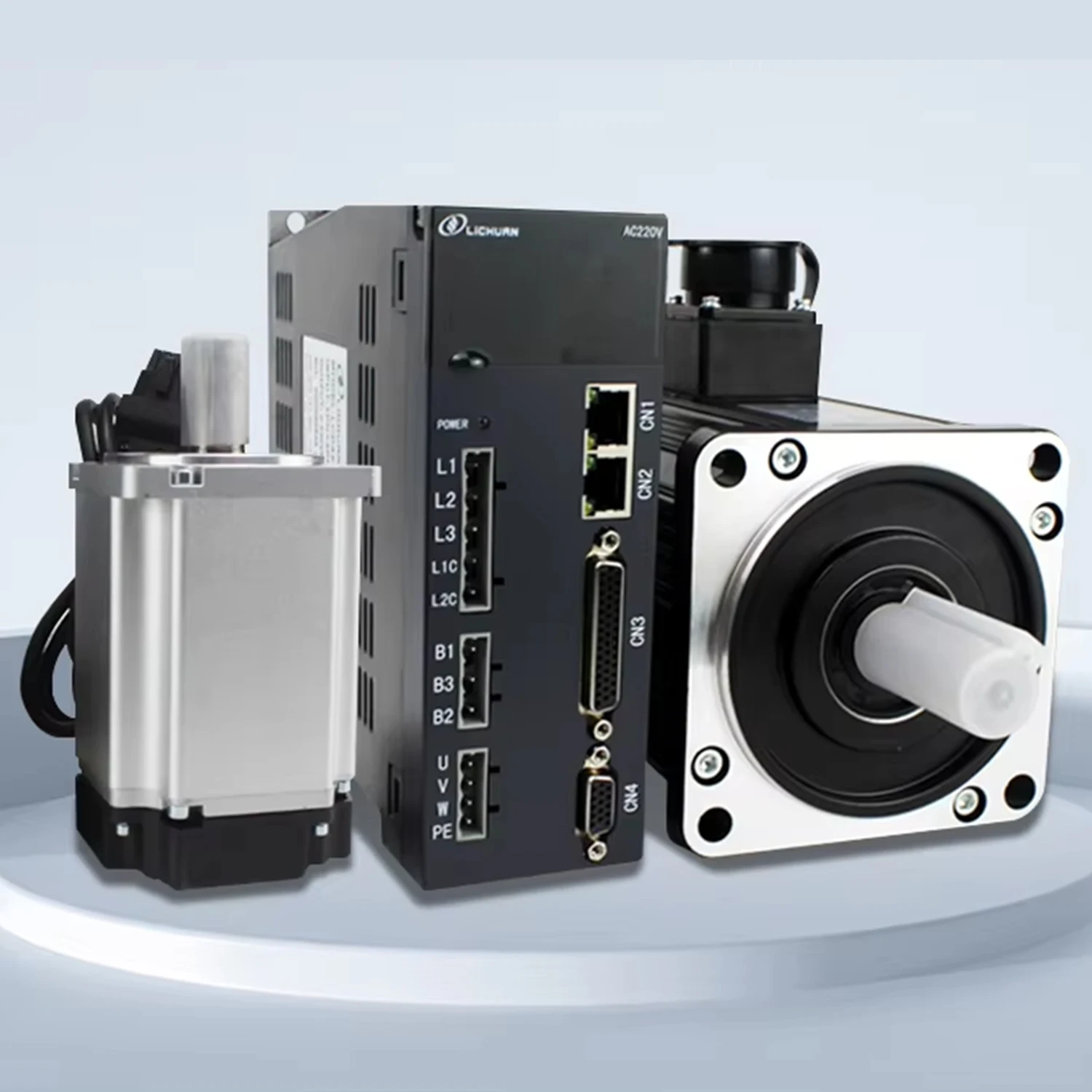 

Lichuan Servo Motor 220V 750W 3.0A 2000rpm 3.5Nm CNC Servos Servo Motor Driver Kit 80ST-M03520+MB832