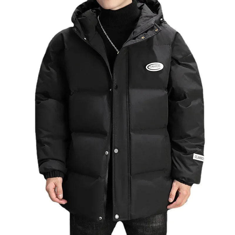 2021 autumn winter new thick coat men cotton puffer down jacket with hooded