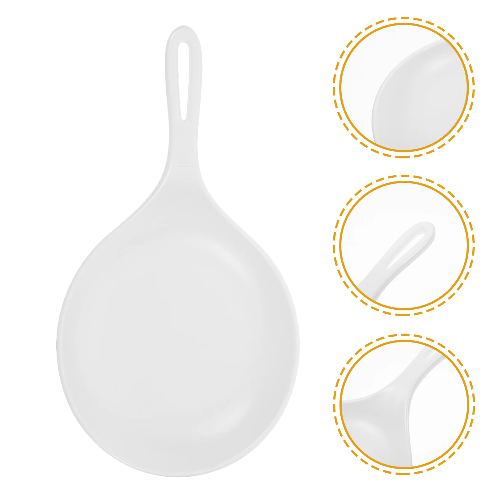 

2Pcs Elegant Handle Plate Multifunctional Serving Platter for Fruits Steak Breakfast Decorative Kitchenware Gift