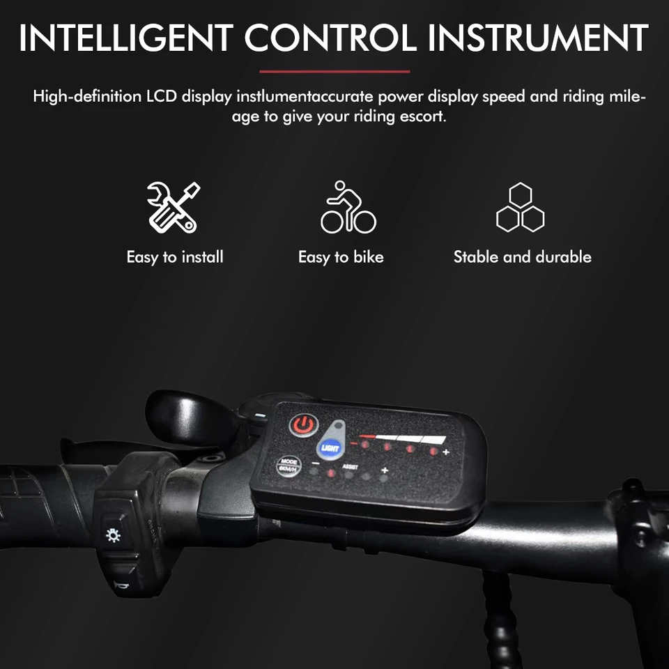 UART 2 Multifunctional LCD Screen Electric Bicycle Display Computer Bike Rainproof Speedometer Odometer Cycling Waterproof image 30