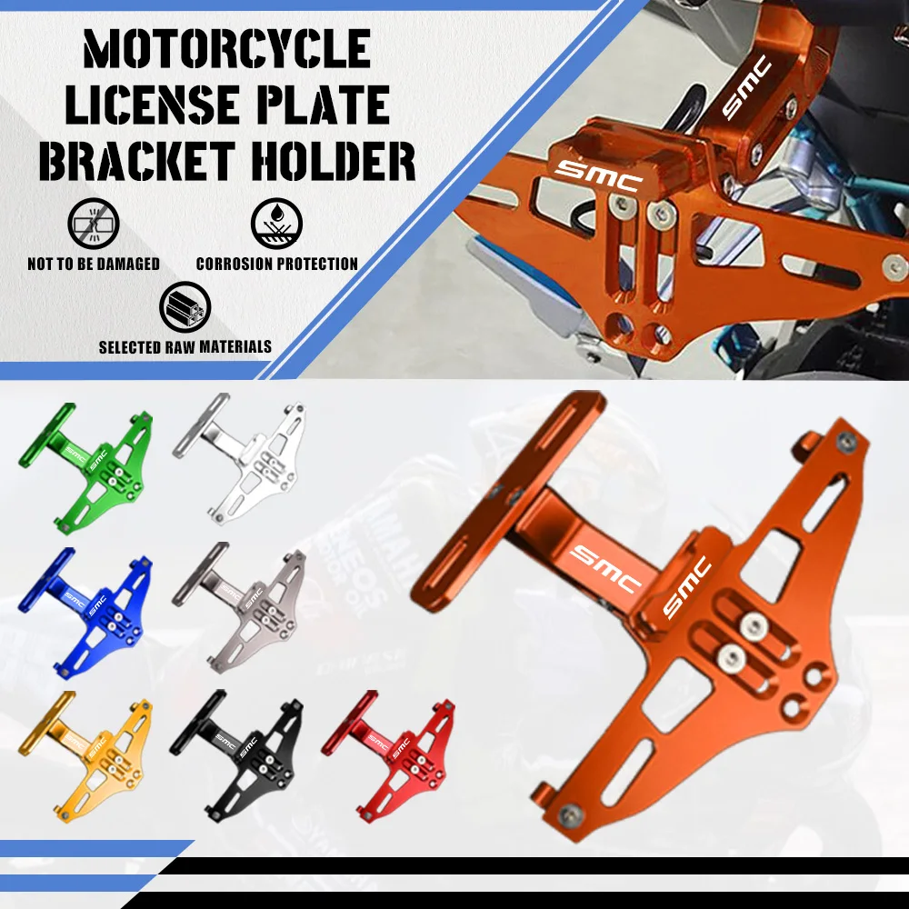 

For 690 MC 690SMC SMC-R 690SMC-R 2010-2022 2023 Tail Tidy Registration Number License Plate Bracket Holder Turn Signal Light