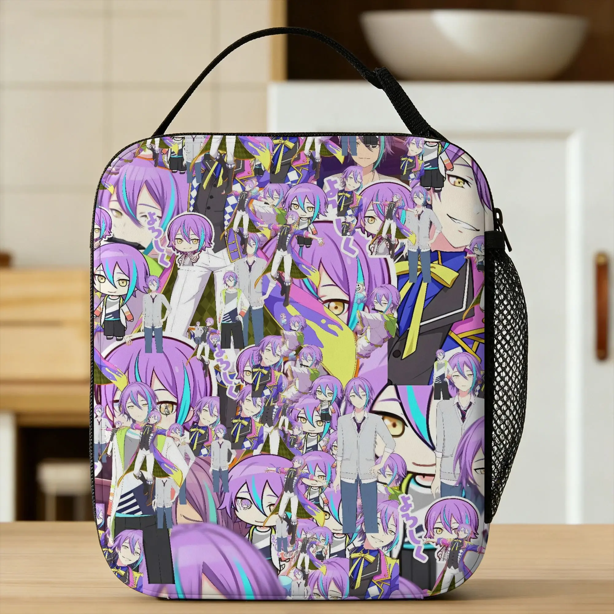 

Сумка для обеда Rui Kamishiro для женщин, милый портативный термосумка-холодильник для пикника на открытом воздухе, водонепроницаемая изолированная сумка-тоут