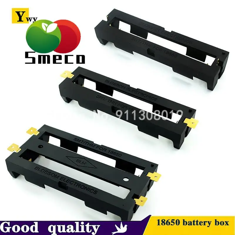 18650 Battery Box Single/Dual Section SMT Patch In-line 1/2 Section 18650 Patch Battery Holder SMD