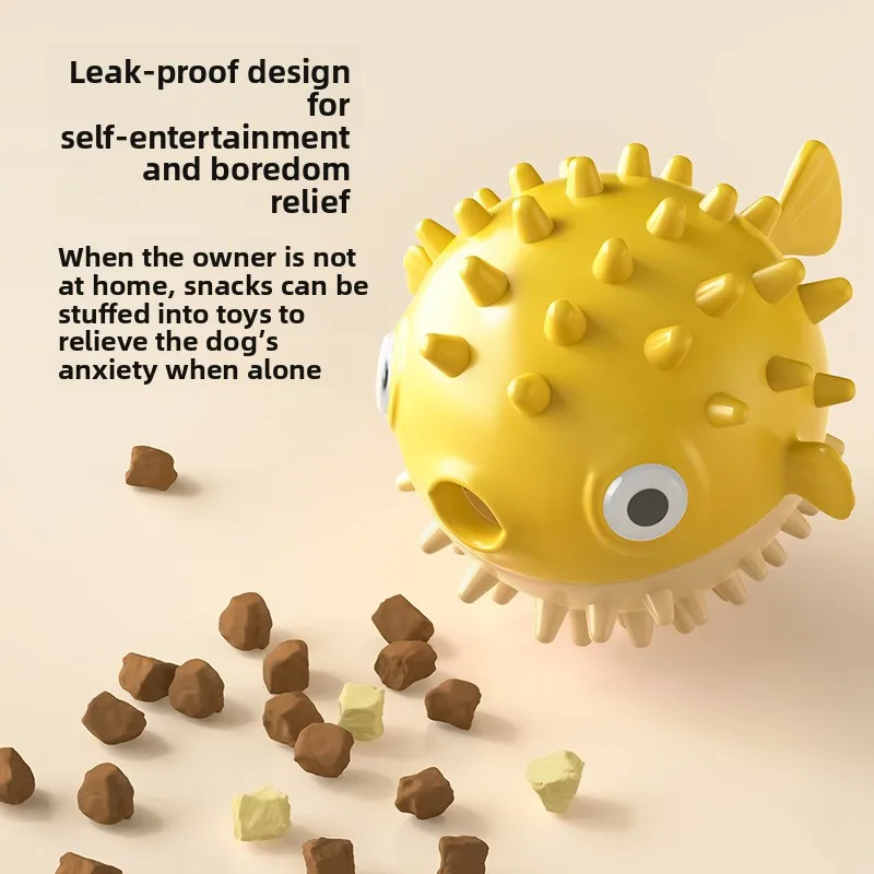 Brinquedo Interativo Dispensador de Petiscos em Formato de Peixe para Cães e Gatos, Quebra-Cabeça de Alimentação Lenta para Auto-entretenimento e Alívio do Tédio