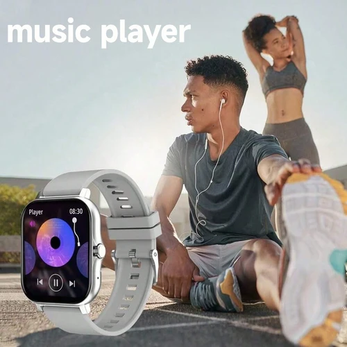 Imagen 2 del producto 2025 nuevo reloj inteligente deportivo cuadrado para Android/IOS Monitor de ritmo cardíaco/sueño rastreador de ejercicios BT llamada reloj inteligente para hombres mujeres regalo