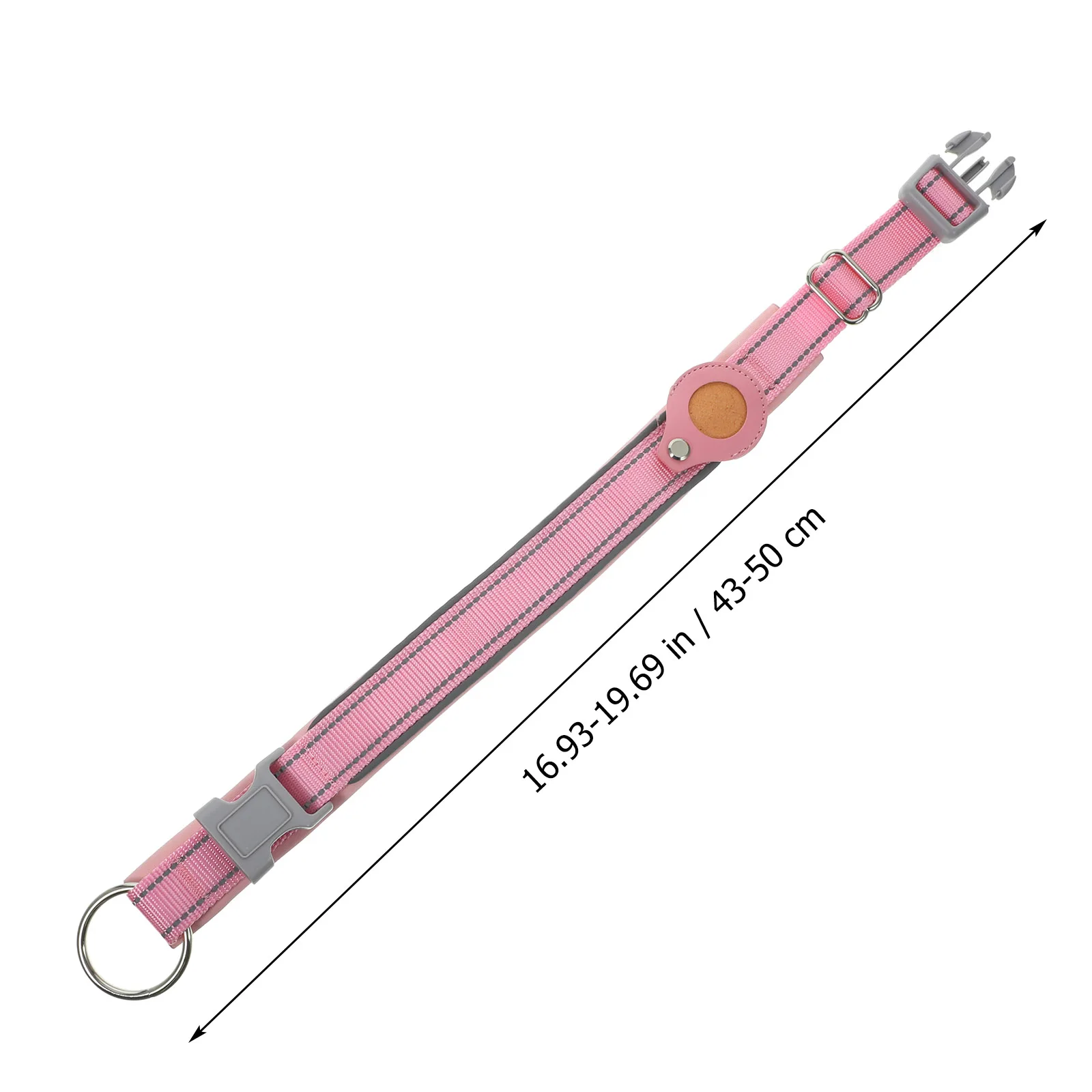 

1pc Pet Collar Protective Case for Pink L Size Reflective Design Anti Lost Dog Tracker