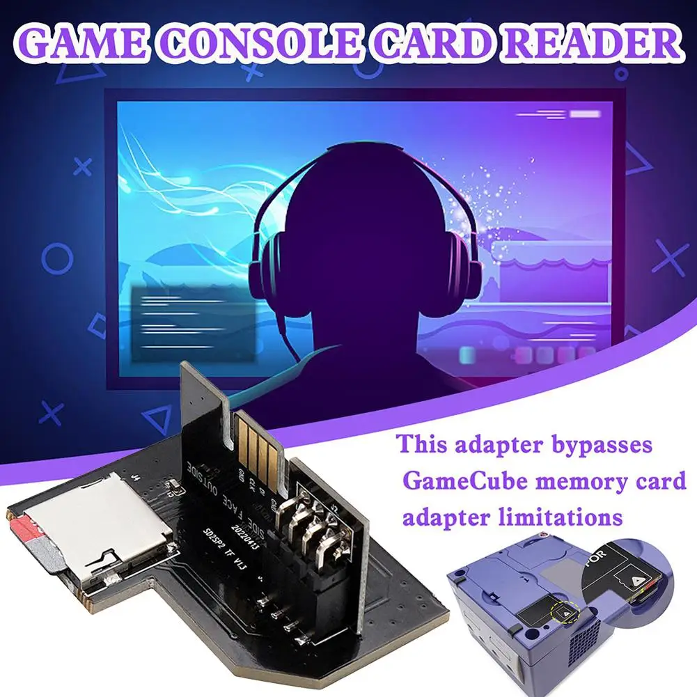 New V1.3 SD2SP2 Pro SD Card Adapter Load TF Card Reader for Nintendo Gamecube NGC NTSC PAL Serial Port 2 Low CPU Usage Adapter