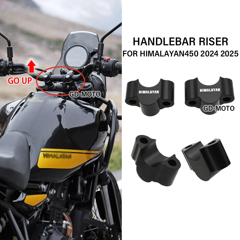 For Himalayan450 Himalayan 450 H450 2024 2025 Motorcycle Accessories Handlebar Riser Mount Handle Bar Clamp Rise Extend Adapte