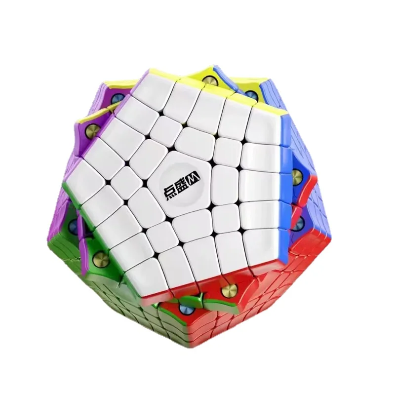 

DianSheng Galaxy 5x5 Gigaminx M Stickerless Speed Cube Magnetic Gigaminx Puzzle Cube Packing Cubes Toys for Kids