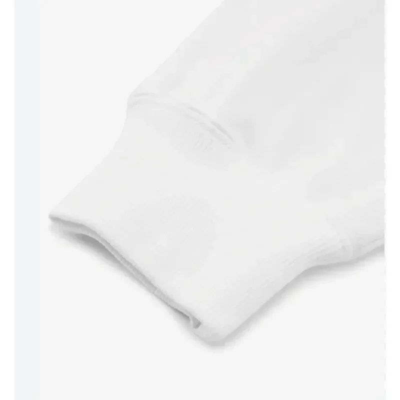 سويت شيرت نسائي رياضي كاجوال برقبة دائرية وأكمام طويلة بلون سادة، مريح #4