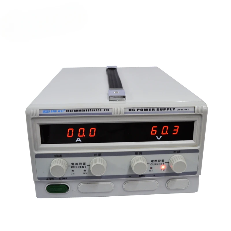 

Factory Directly Sales LW-60100KD 60V 100A 6KW Adjustable Variable DC Power Source Digital Adjustable Lab Test Power Supply