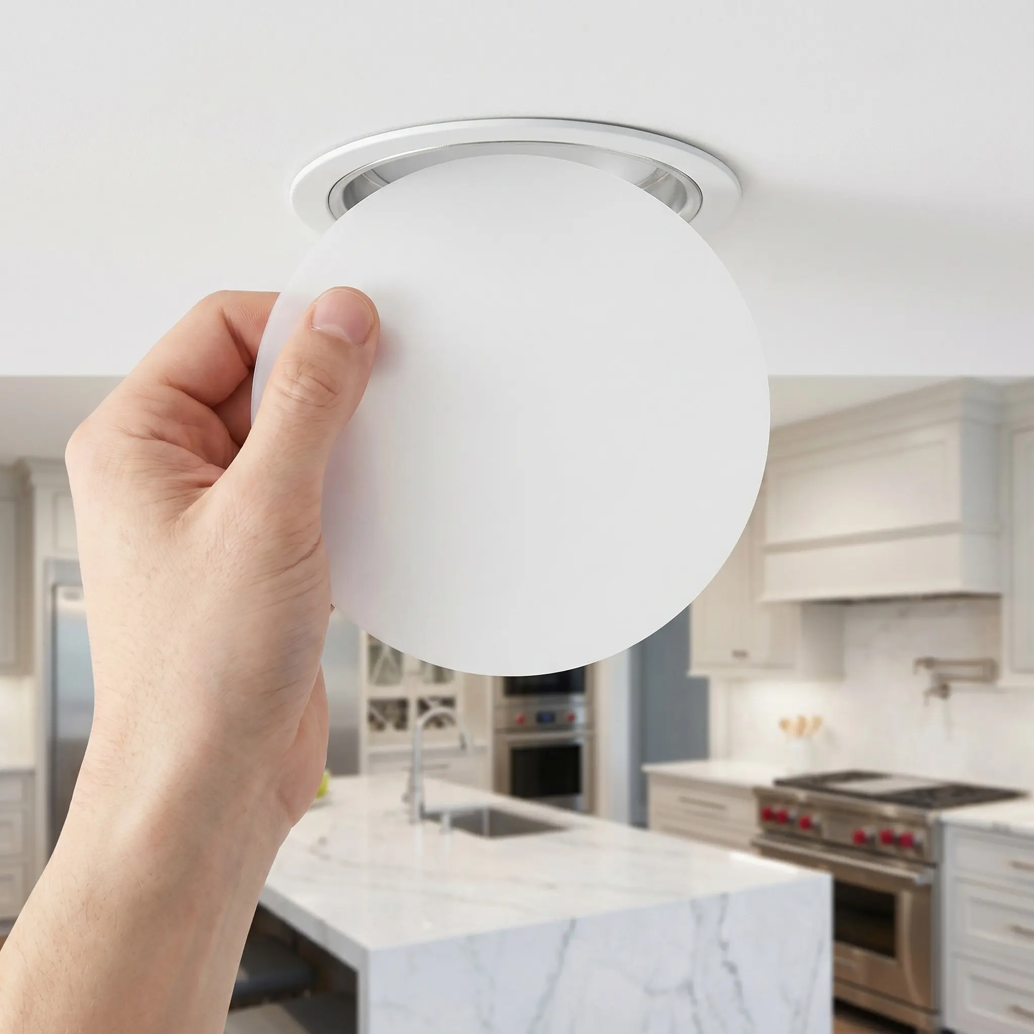 6Pcs LED Downlight Diffuser Plates Plastic Cover Anti-Glare Round Recessed Ceiling Light Diffusion Panel Lamp Shade Replacement