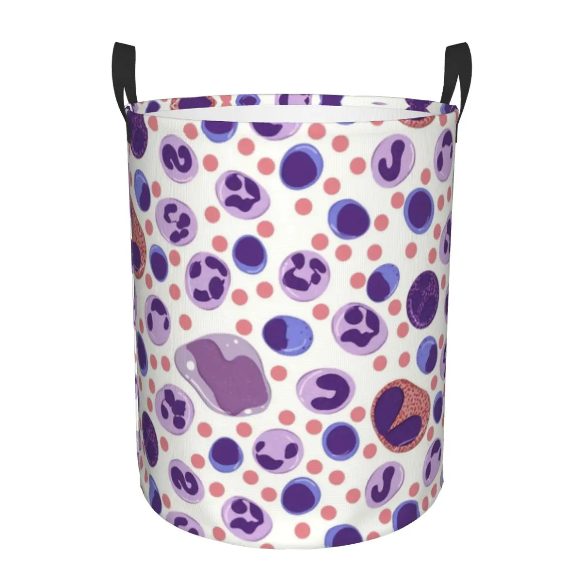 Science Chemistry Cell WBC Laundry Basket Foldable Large Clothing Storage Bin Chemical Biology Laboratory Baby Hamper