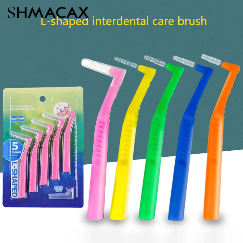 Orthodontic Interdental Brush Detail Soft Double-Beam Teeth Cleaning Special Brush Oral Adult Cleaning Care Tool