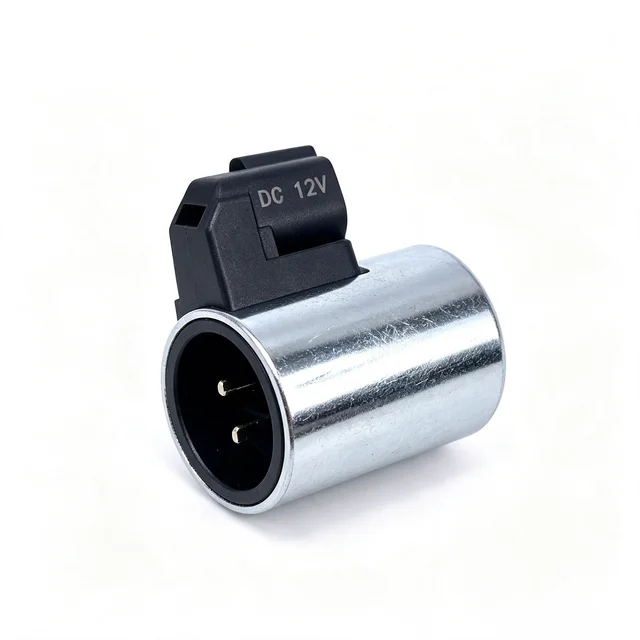 صمام لولبي 12V or 24V Solenoid Coil Used in For excavator Hydraulic Control Panels Ensures Timing and System Coordination الهيدروليك — تفصيل 3