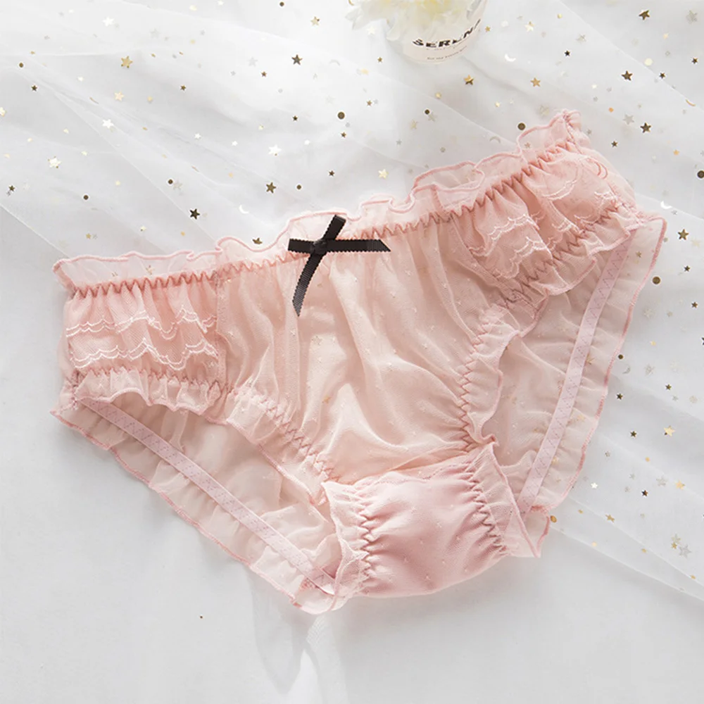 

Женские сексуальные трусы со средней талией, кружевные прозрачные сетчатые трусики, трусы, нижнее белье