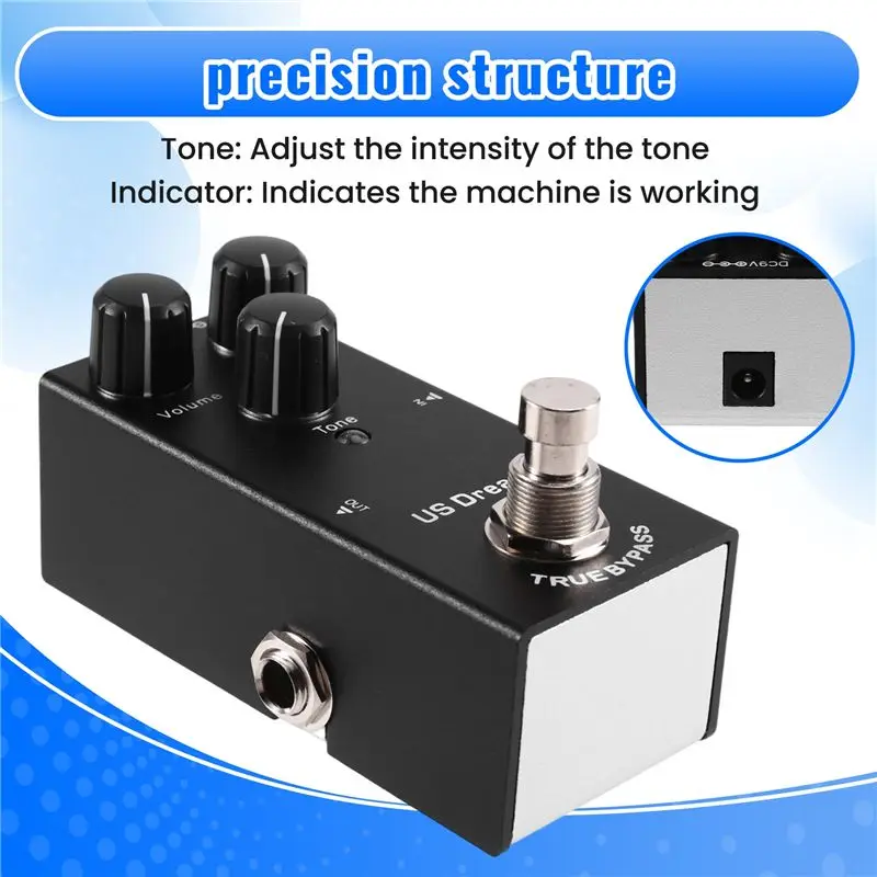 ABLB-Metal Vibraphone Delay Chorus Effects Pedals US Dream Electric Guitarra Distortion Pedal Electric Guitar Accessories