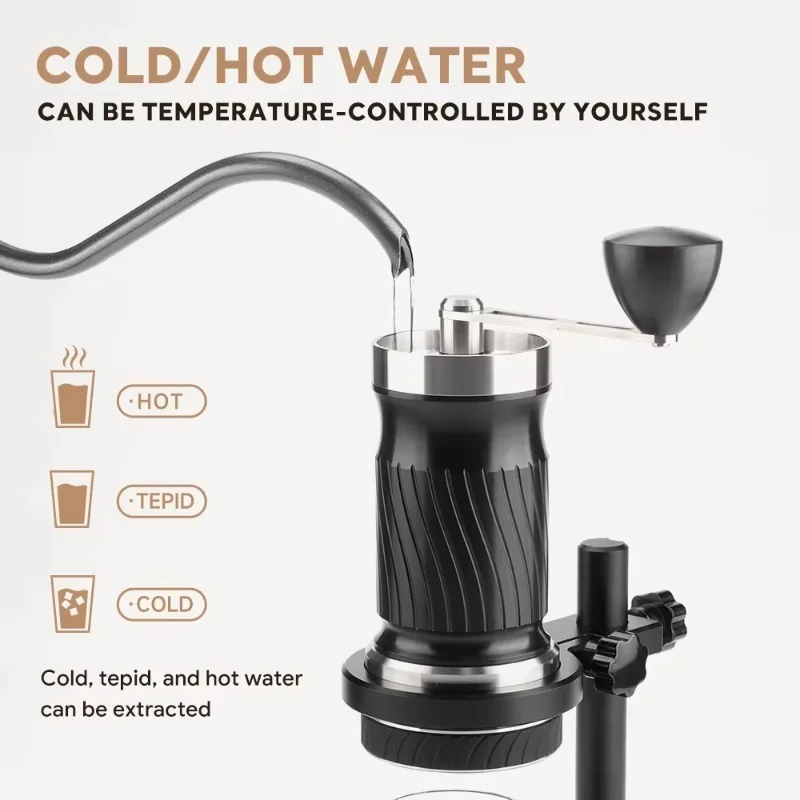 STLF Manual Espresso Machine, Portable Hand-Pressed Coffee Machine, Compact Design, Suitable for Travel, Camping and Family Use