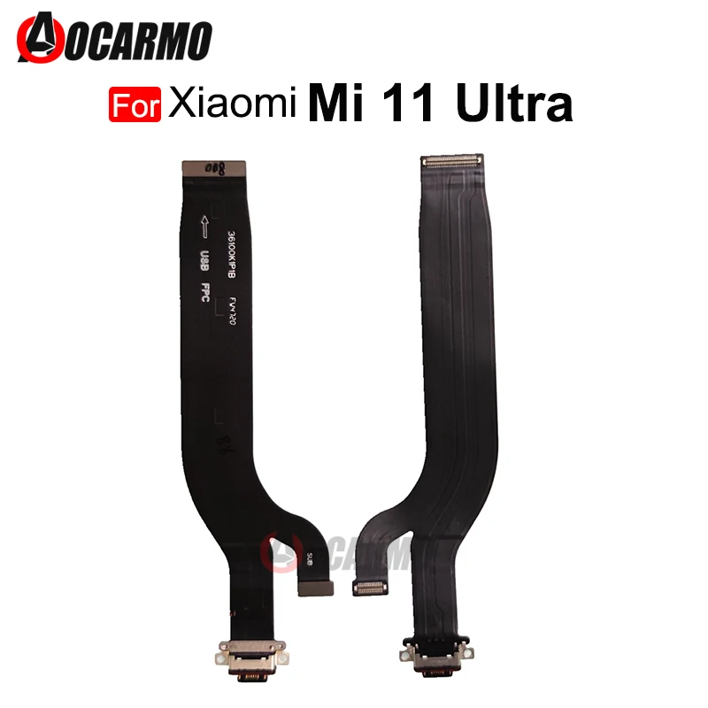 1Pcs Type-C USB Charger Port For Xiaomi Mi 11 Ultra 11Pro Charging Dock Flex Cable Replacement Parts