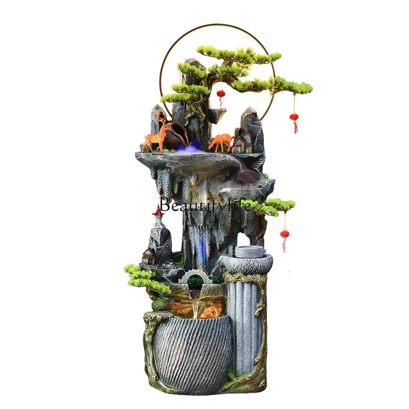 

FG17Living room alpine flowing water ornament circulating water landing rockery fountain landscaping office lucky decoration