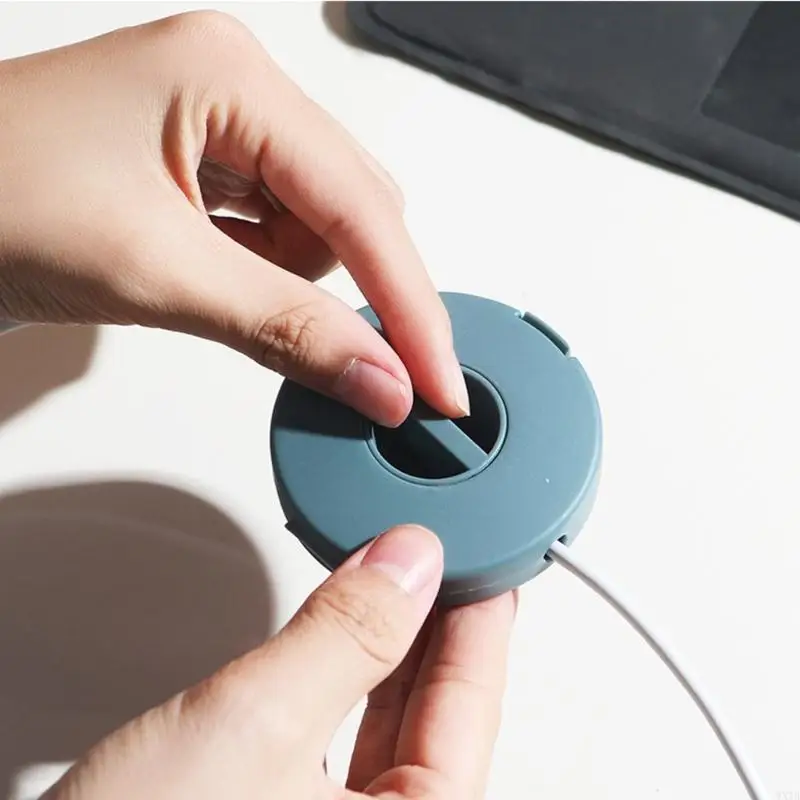 Rotatings Cable Organizers Storage Box TangleFree Portable Design For Travel 