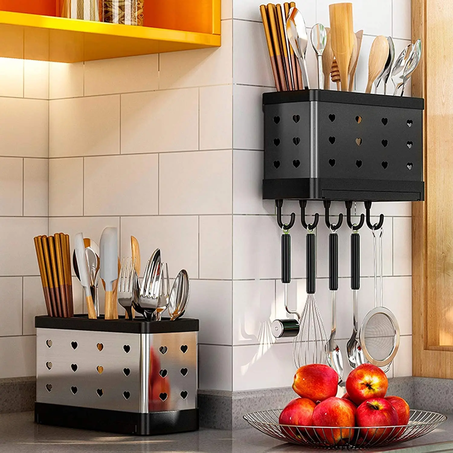 Kitchen Home Storage Shelf, Draining for Fruit, Chopsticks, Knife, Sink Holders Box, Dish Organizer, Tidy Utensils, Towel Racks