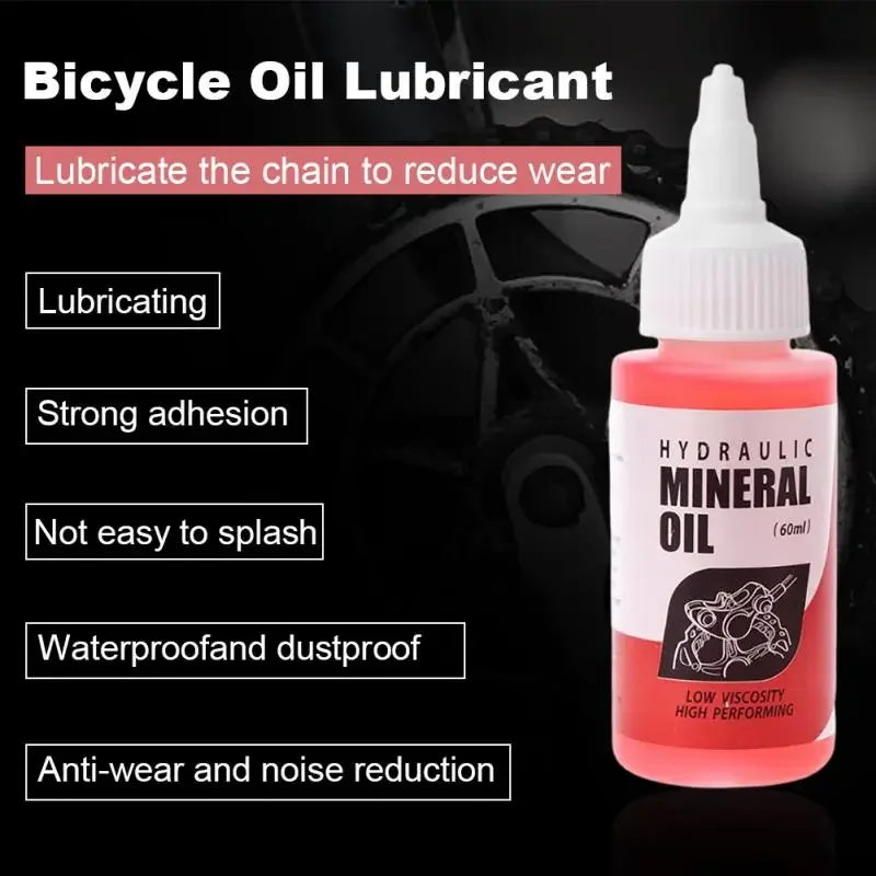 Nuevo Sistema de aceite Mineral de frenos de bicicleta, líquido de 60ml para bicicletas de montaña Shimano 27RD, líquido de aceite para frenos de disco hidráulico